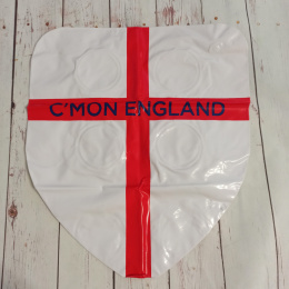 Nadmuchiwana flaga Anglii w kształcie herbu 36x33 cm NOWA