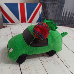 Pluszowy Potwór z Loch Ness - samochód