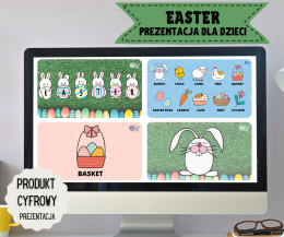 Easter PREZENTACJA dla dzieci + 2 interaktywne gry online