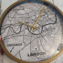 Zegar The City of LONDON średnica 30cm - metal, szkło, plastik