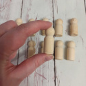 10 drewnianych figurek do tworzenia ludzików DIY