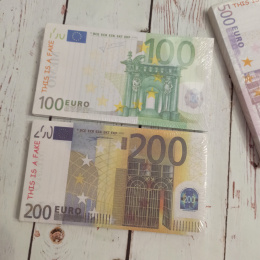 Euro papierowe (notes) do zabawy w sklep (3 warianty do wyboru)