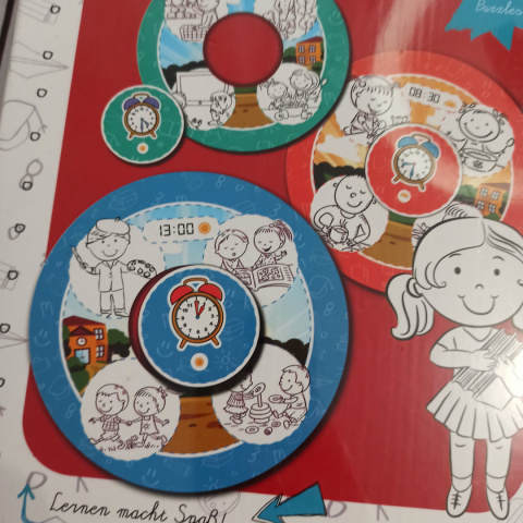 ICH LERNE DIE UHR po niemiecku ICH LERNE DIE UHR po niemiecku