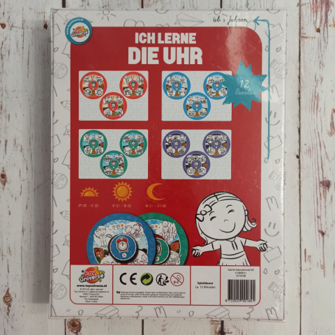 ICH LERNE DIE UHR po niemiecku ICH LERNE DIE UHR po niemiecku