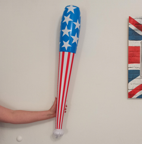 Flaga USA - dmuchany kij bejsbolowy Flaga USA - dmuchany kij bejsbolowy