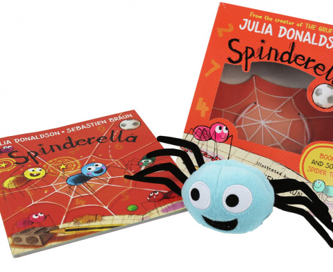 SPINDERELLA Julia Donaldson - zestaw książka po angielsku z pluszowym pająkiem SPINDERELLA Julia Donaldson - zestaw książka po angielsku z pluszowym pająkiem