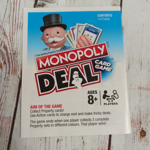 Monopoly Deal po angielsku KARTY NOWE, W FOLII