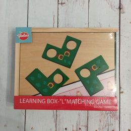Learning Box "L" drewniana układanka z bobrami i pułapkami