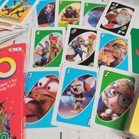 UNO ZOOTOPIA karty ze zwierzętami i ich emocjami UNO ZOOTOPIA karty ze zwierzętami i ich emocjami