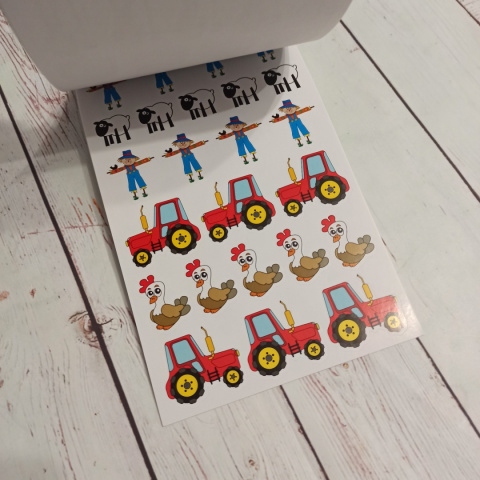 My Farm Sticker Book - 6 arkuszy naklejek FARMA