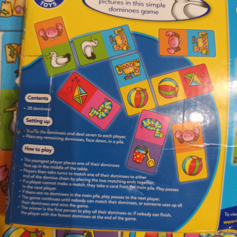 SEASIDE dominoes ORCHARD TOYS SEASIDE dominoes ORCHARD TOYS