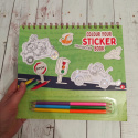 Colour Your Sticker Book Transport - naklejki do kolorowania