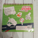 Colour Your Sticker Book Transport - naklejki do kolorowania