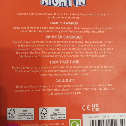 Family Games Night In - 4 gry w 1 Family Games Night In - 4 gry w 1