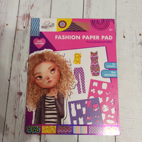 Fashion Paper Pad - zestaw do projektowania ubrań różowy Fashion Paper Pad - zestaw do projektowania ubrań różowy