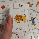 Francusko-angielskie karty ze słówkami i obrazkami