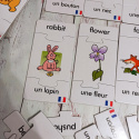 Francusko-angielskie karty ze słówkami i obrazkami