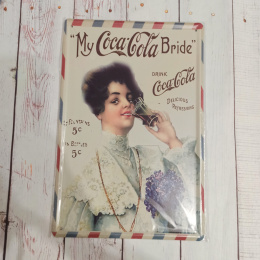 Metalowa tabliczka/szyld My Coca Cola Bride