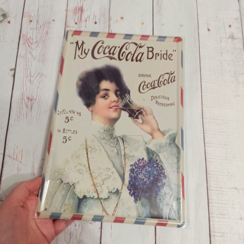 Metalowa tabliczka/szyld My Coca Cola Bride Metalowa tabliczka/szyld My Coca Cola Bride