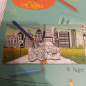 Pop up Coloring Book CAR WORLD