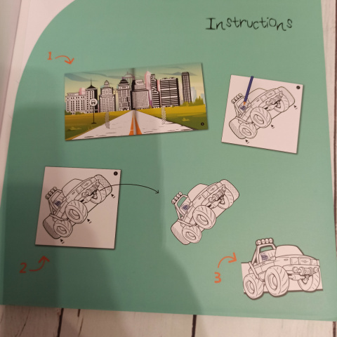 Pop up Coloring Book CAR WORLD