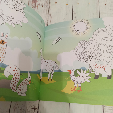 Pop up Coloring Book FARM WORLD