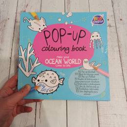 Pop up Coloring Book OCEAN WORLD
