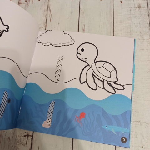 Pop up Coloring Book OCEAN WORLD