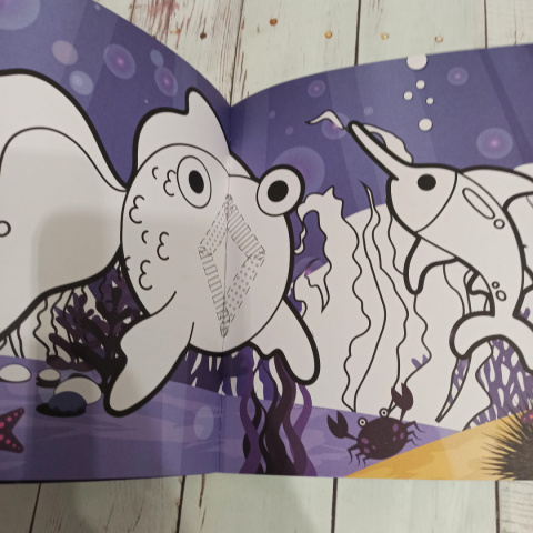 Pop up Coloring Book OCEAN WORLD