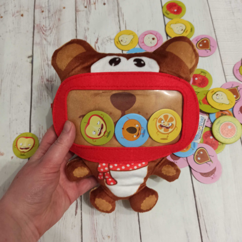 Głodny Miś + gra Tutti Frutti z owocami do karmienia Głodny Miś + gra Tutti Frutti z owocami do karmienia