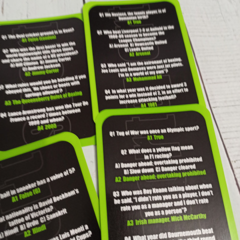 Gra Sport Trivia Cards