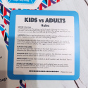 Kids vs. Adults - fajne pytania po angielsku (niebieskie pudełko)