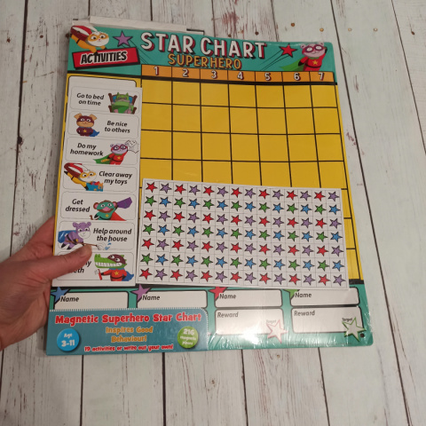 Magnetyczna tablica Star Chart Super Hero NOWA