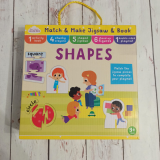 Match and Make Jigsaw & Book SHAPES and Sizes W ŚRODKU NOWA