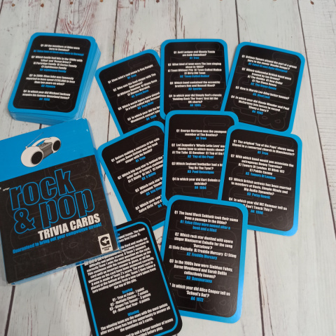 Rock and Pop Trivia Cards