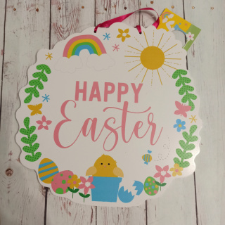 Tabliczka HAPPY EASTER do powieszenia na ścianie NOWE