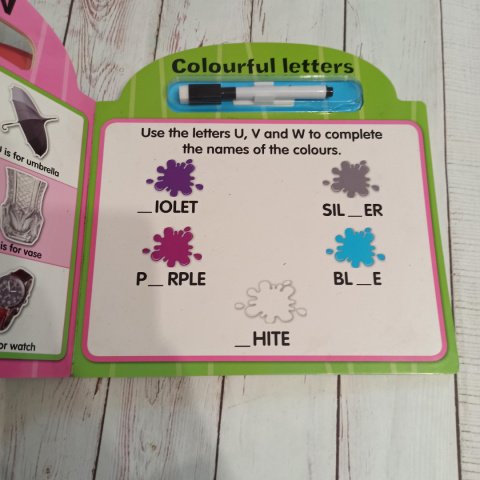 Wipe Clean Letters Activity book