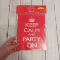Wodoodporne girlandy Keep Calm - kolorowe