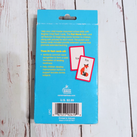 Flashcards First Words dla dzieci Flashcards First Words dla dzieci