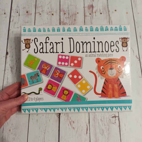 Safari Dominoes 2w1 zwierzęta+kolory Safari Dominoes 2w1 zwierzęta+kolory
