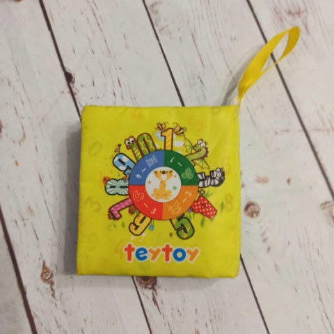 NUMBERS Sensoryczna materiałowa książeczka