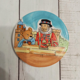 Podstawka/obrazek ceramiczny Paddington British Bears - ręcznie malowany