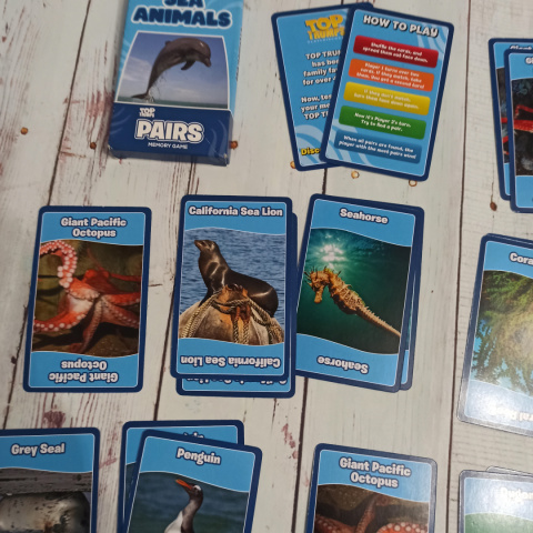 TOP TRUMPS - Sea Animals Pairs Memory