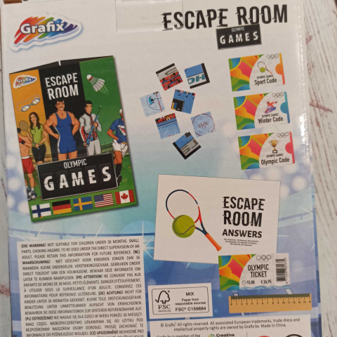 ESCAPE ROOM OLYMPIC GAMES - nowy