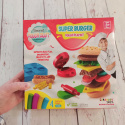 Super Burger Dough Playset - zestaw z ciastoliną do robienia burgerów i hot dogów