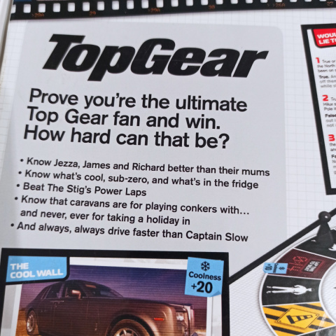 Top Gear The Ultimate Car Challenge Board Game