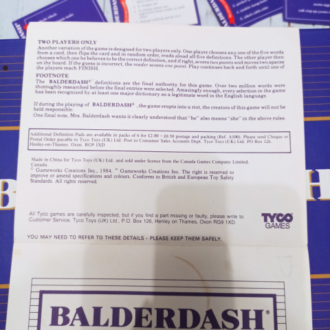 Balderdash Bluffing Game