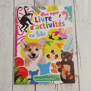 Mon super Livre d'activities en folie - łamigłówki ze zwierzątkami (różowa)