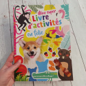 Mon super Livre d'activities en folie - łamigłówki ze zwierzątkami (różowa)