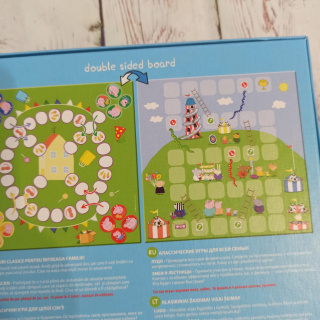 Peppa 2 in 1 Ludo + Snakes and Ladders NOWA